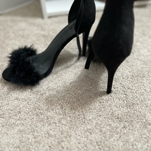 Open toe fluffy heel - Picture 3 of 5